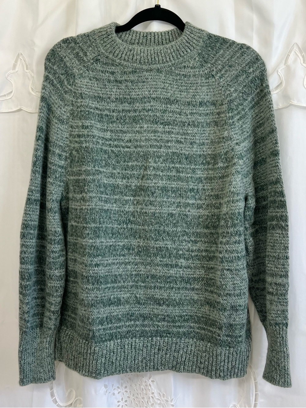 Steven Alan Baby Alpaca Mohair Crewneck Sweater Green Size Small